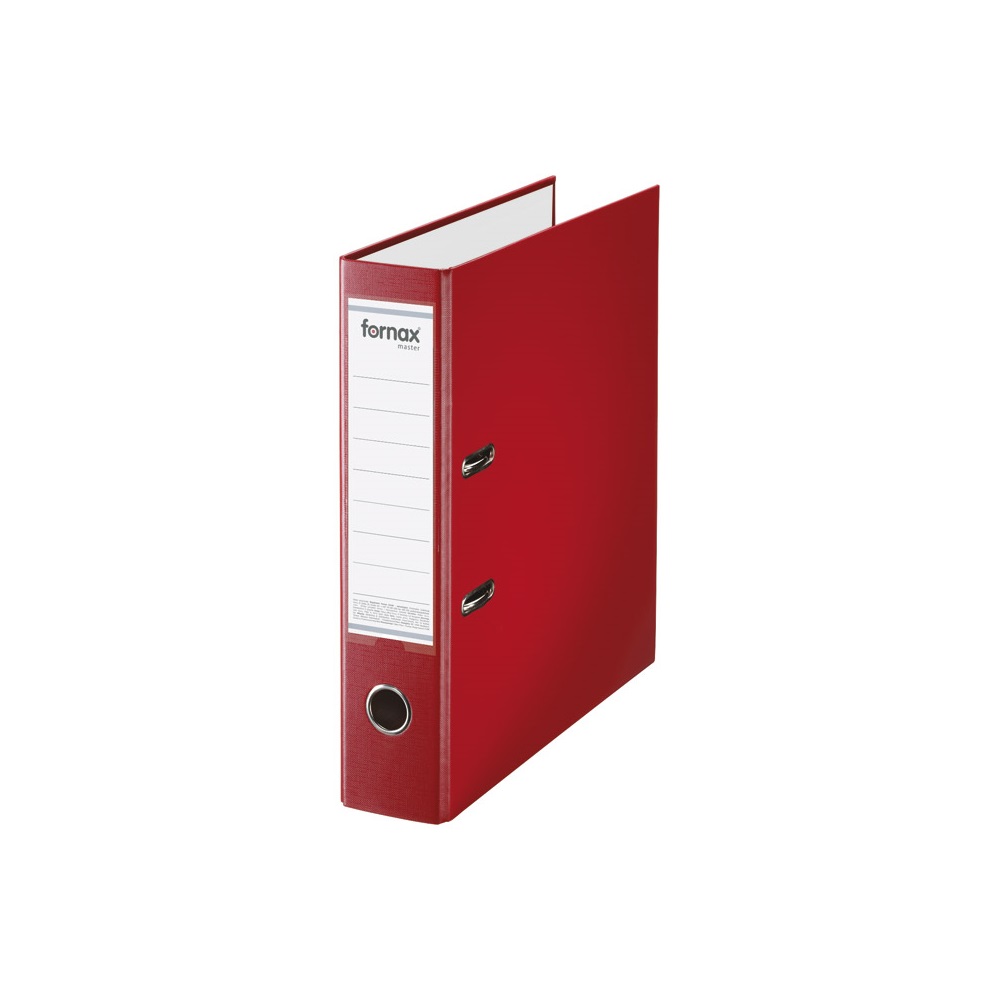 Fornax Master Iratrendező A4, 8cm,  piros (SA-403302)
