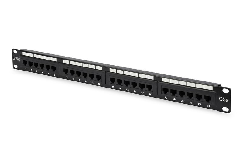 Digitus DN-91524U patch panel 24 port 1U 19" CAT 5e