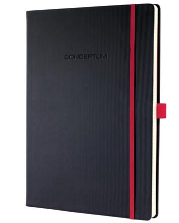 Sigel CO661 "Conceptum Red Edition" jegyzetfüzet A4, vonalas, fekete-piros (SICO661) Sigel CO661 "Conceptum Red Edition" jegyzetfüzet A4, vonalas, fekete-piros (SICO661)
