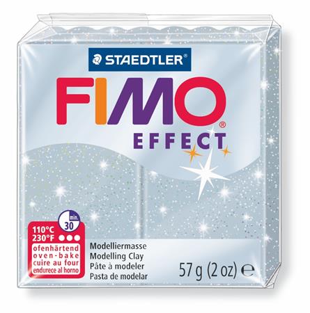 FIMO Effect 57 g égethető gyurma Csillámos ezüst