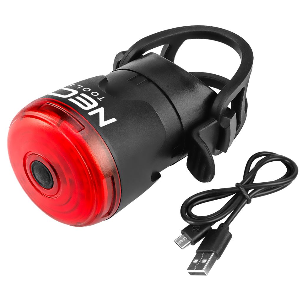 NEO Tools Kerékpár hátsó lámpa féklámpa funkcióval (91-003)