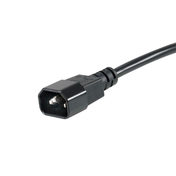 Equip   333286  C14  8 Schuko  Rack 1U 1,8m kábel Hálózati Elosztó Fekete 