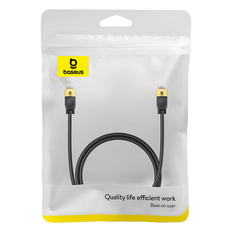Baseus Cat 7 Gigabit Ethernet RJ45 Cable 1m black