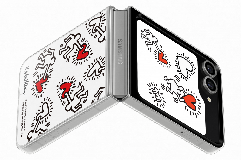 Samsung Galaxy Flip 6 nyíló tok, Fehér