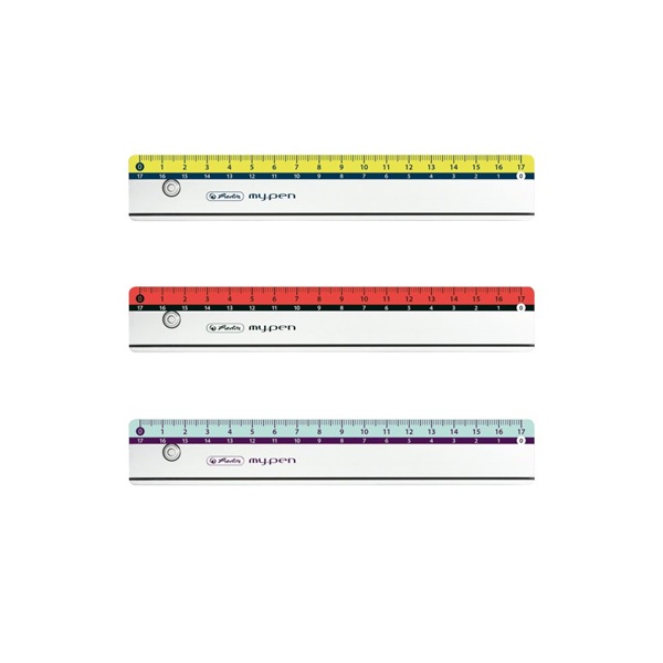 Herlitz my.pen 17cm-es színes vonalzó Herlitz my.pen 17cm-es színes vonalzó