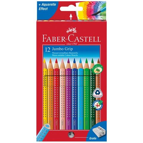 Faber-Castell Jumbo színes ceruza szett hegyezővel 12db-os (110912) Faber-Castell Jumbo színes ceruza szett hegyezővel 12db-os (110912)