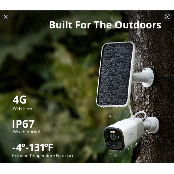 ANKER EUFY Kamera, Starlight 2K, 4G LTE modem, Akkumulátoros, kültéri, fehér - T8151321 ANKER EUFY Kamera, Starlight 2K, 4G LTE modem, Akkumulátoros, kültéri, fehér - T8151321