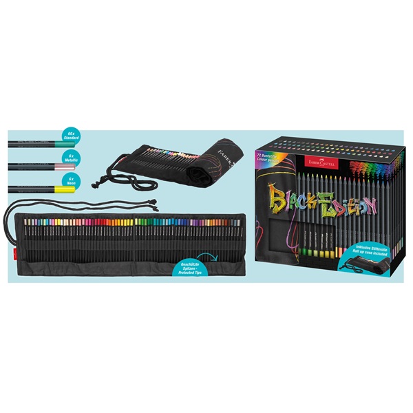 Faber-Castell Black Edition 72 db háromszögletű színesceruza készlet