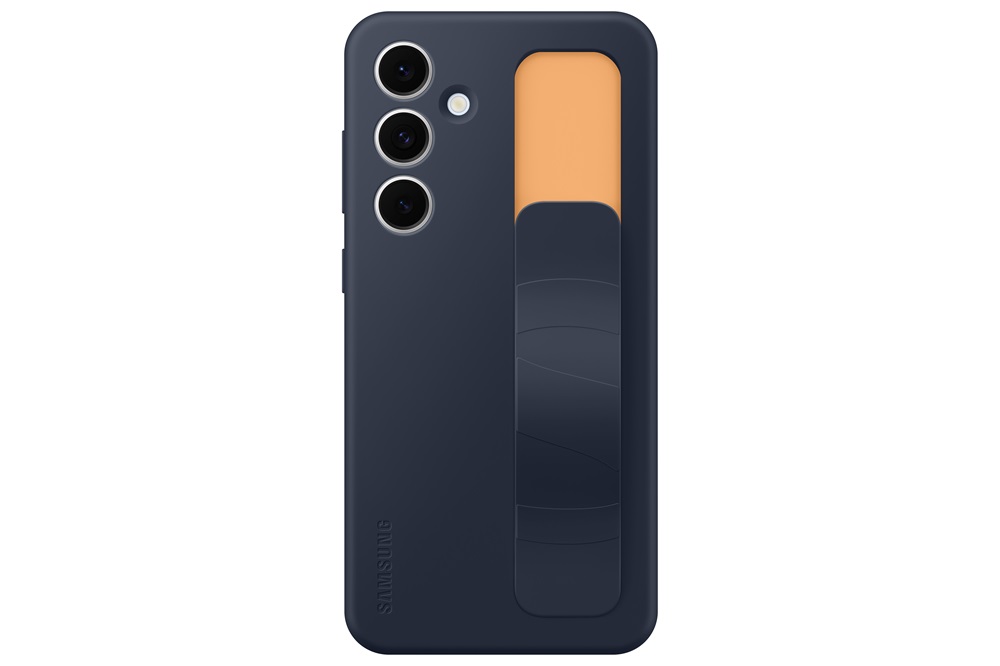 Samsung Galaxy S24 FE álló tok szíjjal kékes fekete