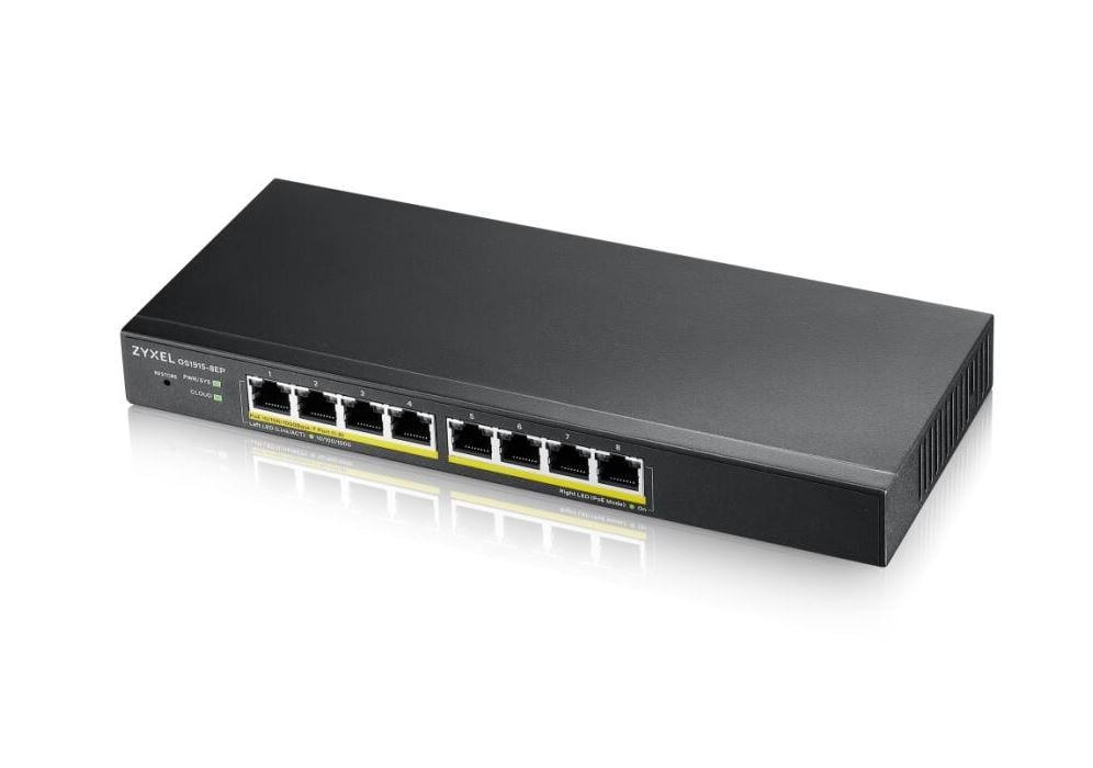 ZyXEL GS1915-8EP 8xPoE GbE Managed Switch (GS1915-8EP-EU0101F) ZyXEL GS1915-8EP 8xPoE GbE Managed Switch (GS1915-8EP-EU0101F)