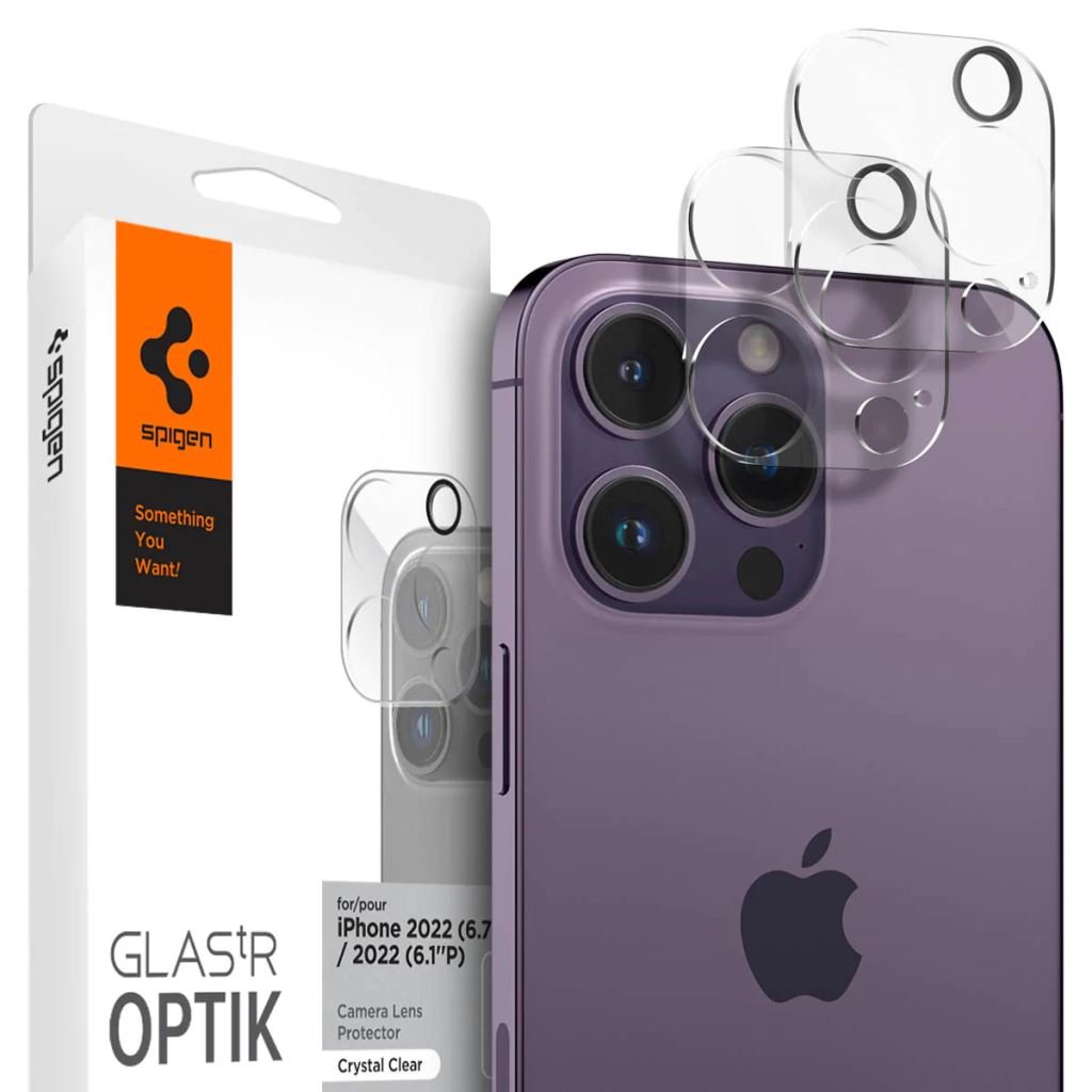 Spigen Optik Lens Protector iPhone 14 Pro/14 Pro Max kameravédő lencse (AGL05228) Spigen Optik Lens Protector iPhone 14 Pro/14 Pro Max kameravédő lencse (AGL05228)