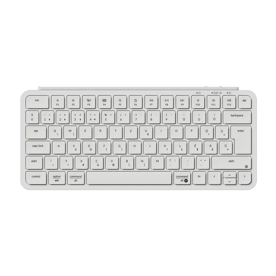 Keychron B1 Pro Bluetooth / vezeték nélküli / USB-C membrán billentyűzet elefántcsont színű (B1P-K8-HG)