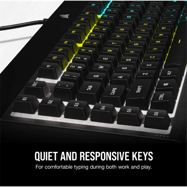 CORSAIR K55 RGB PRO Vezetékes Billentyűzet Gaming Cseppálló US  fekete