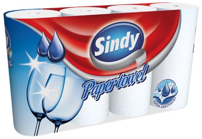 Sindy háztartási papírtörlő 2 rétegű, 4 tekercses (KKC2004018) Sindy háztartási papírtörlő 2 rétegű, 4 tekercses (KKC2004018)