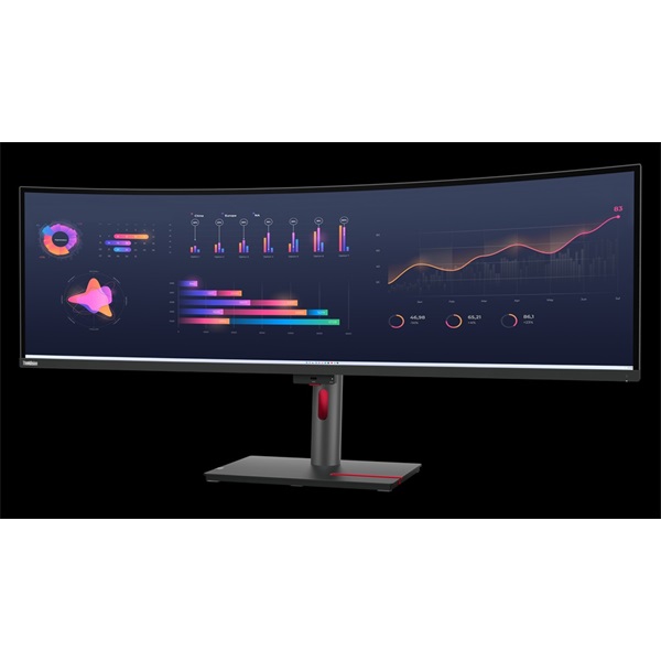 LENOVO ThinkVision P49w-30  ívelt  49"   IPS Monitor 