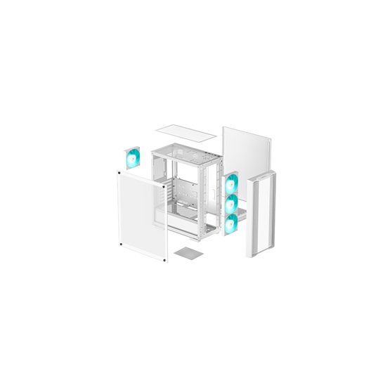  DeepCool CC560 White V2  R-CC560-WHGAA4-G-2 Számítógépház