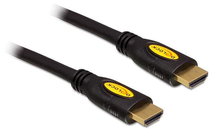 Delock 82583 High Speed HDMI Ethernet – HDMI A male > HDMI A male 2 m kábel Delock 82583 High Speed HDMI Ethernet – HDMI A male > HDMI A male 2 m kábel