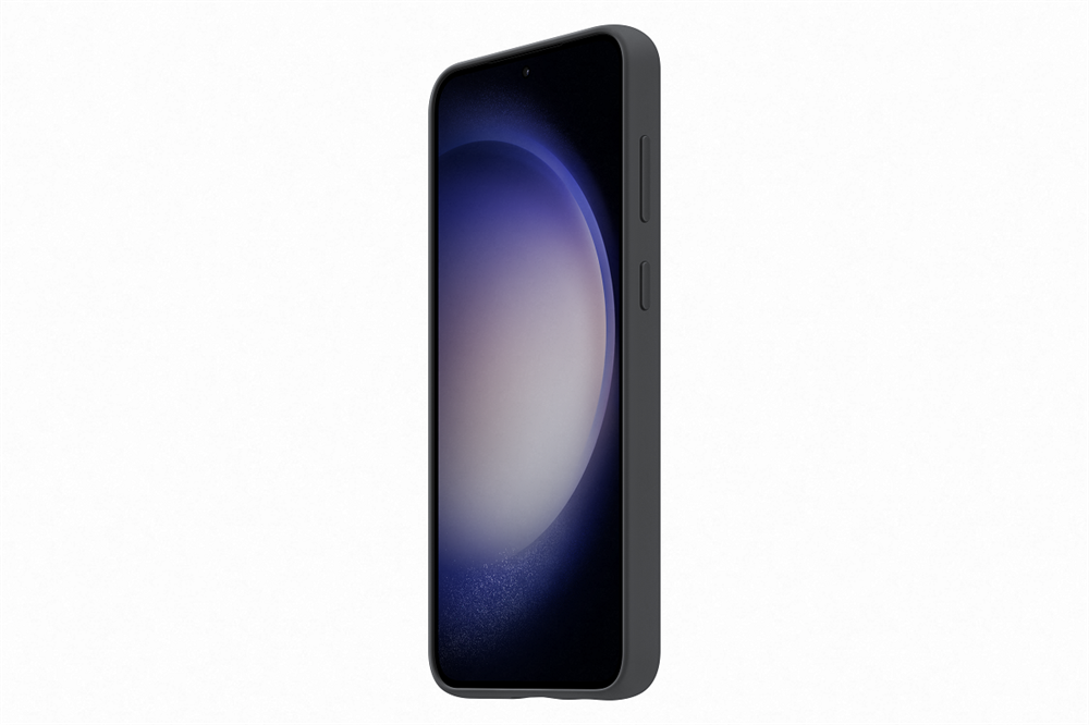 Samsung Galaxy S23+ szilikontok szíjjal fekete