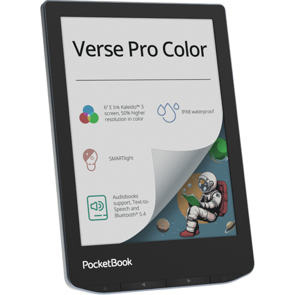 POCKETBOOK e-Reader   PB634 VERSE PRO COLOR Stormy Sea  6"E Ink Kaleido 1GB 16GB wifi 
