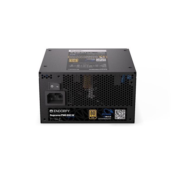 Endorfy Tápegység - Supremo FM6 Gold 850 W (80+ Gold, ATX 3.1, 12cm, fekete)
