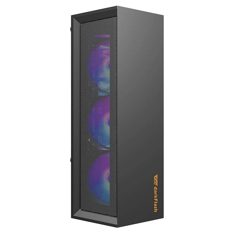 Számítógépház Darkflash Melody   (fekete)