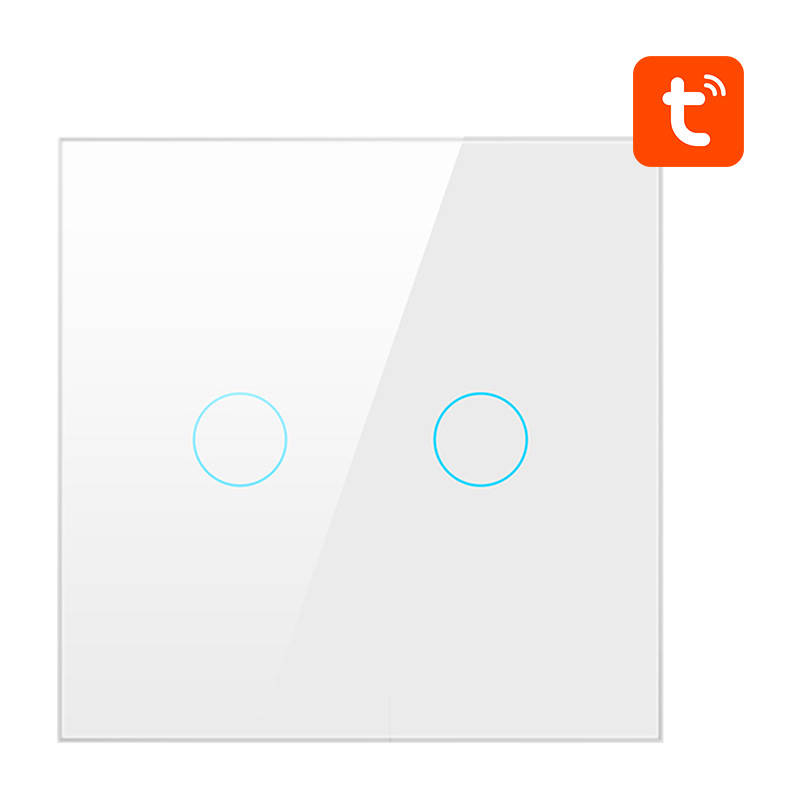 Smart Light Switch ZigBee Avatto ZTS02-EU-W2 2 Way TUYA (white) Smart Light Switch ZigBee Avatto ZTS02-EU-W2 2 Way TUYA (white)