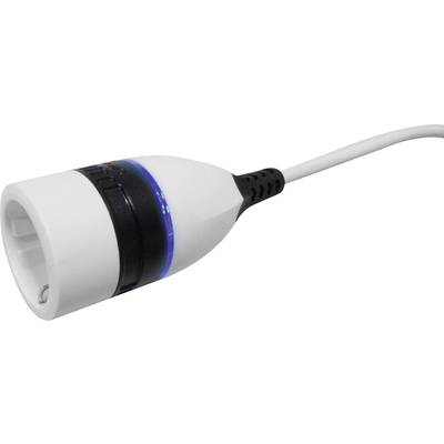 Hálózati hosszabbítókábel, kapcsolós, fehér, 1,4 m, HO5VV-F 3 G 1,5 mm2, Segula 50133 Hálózati hosszabbítókábel, kapcsolós, fehér, 1,4 m, HO5VV-F 3 G 1,5 mm2, Segula 50133
