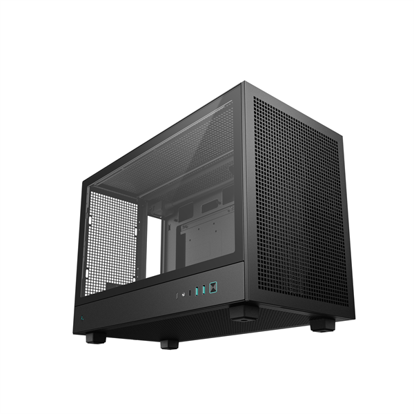 DeepCool CH260 Mini-ITX/Micro ATX (BTF)  2xUSB3.0  Type-C Számítógépház    Fekete 