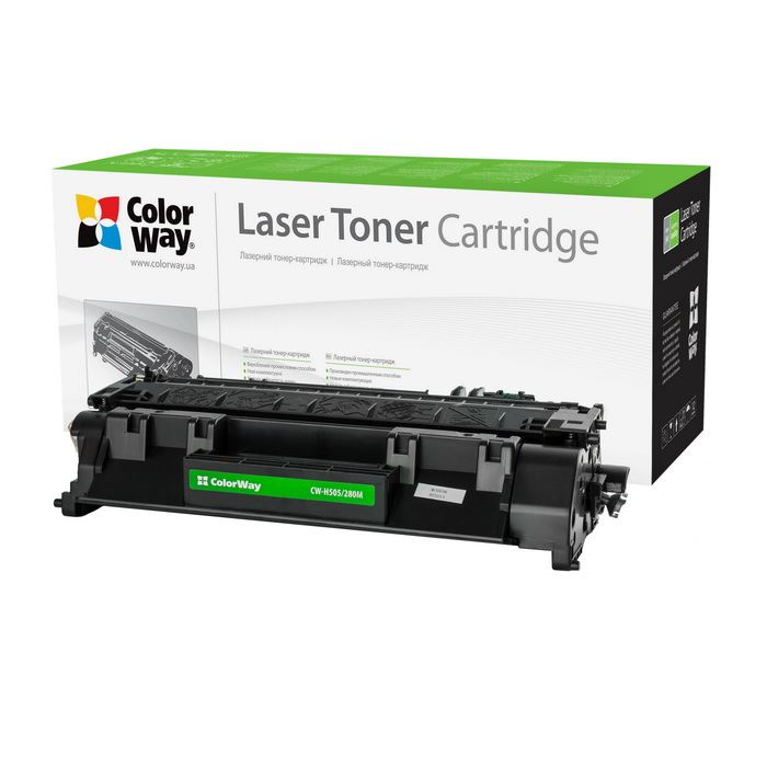 ColorWay CW-H505/280M HP:CE505A/CF280A/Canon toner fekete ColorWay CW-H505/280M HP:CE505A/CF280A/Canon toner fekete