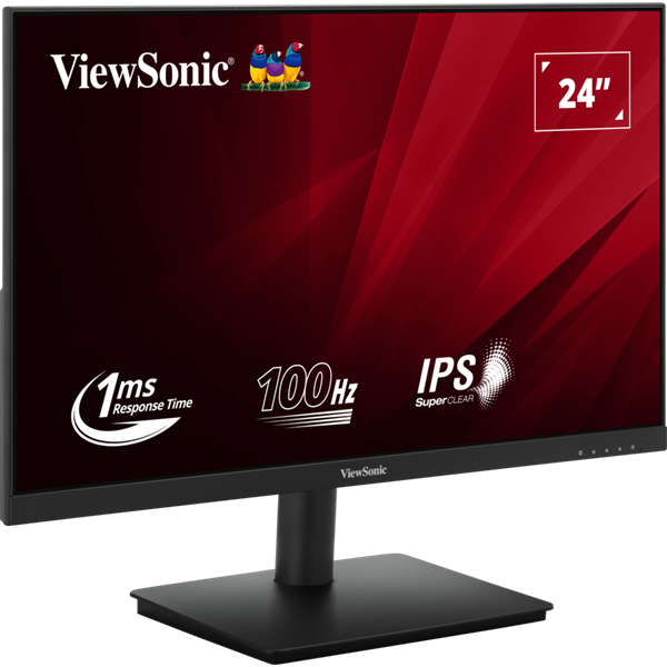 ViewSonic Monitor 23,8" - VA240-H (IPS, 16:9, 1920x1080, 100Hz, 1ms, 250cd/m2, D-sub, HDMI, VESA)