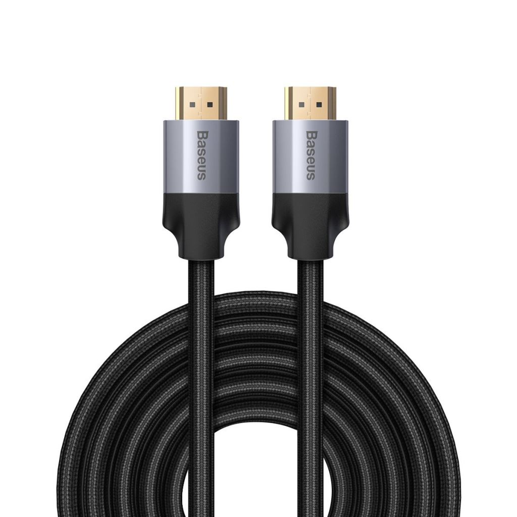 Baseus Enjoyment Series HDMI 2.0 kábel, 4K, 3D, 5 m, fekete-szürke (CAKSX-E0G) Baseus Enjoyment Series HDMI 2.0 kábel, 4K, 3D, 5 m, fekete-szürke (CAKSX-E0G)