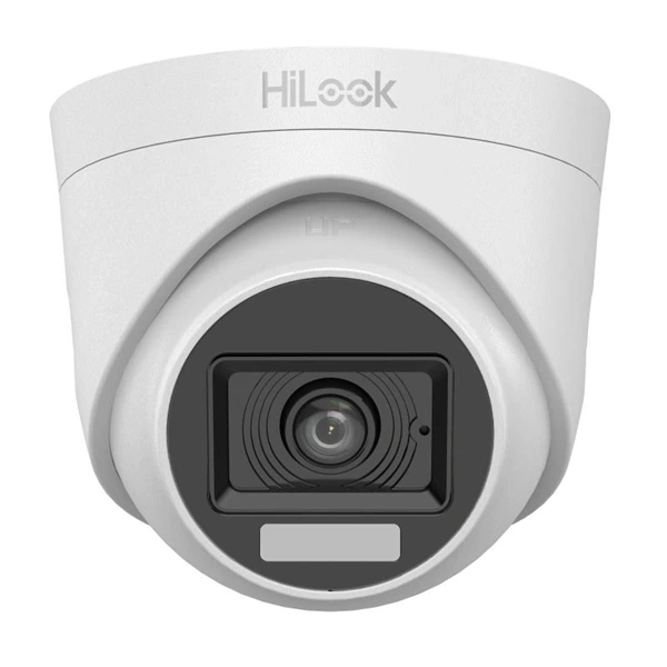 HiLook THC-T157-LPS beltéri 5MP 3,6mm IR Láthatófény 20m 4in1 Smart-Hybrid Light analóg turret kamera
