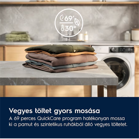 Electrolux EW7F3484UE Gőz funkcióval elöltöltős mosógép