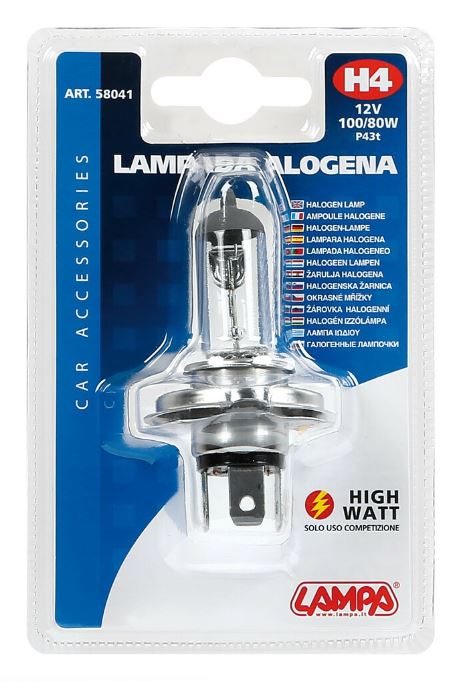Lampa 12V H4 100/80W izzó, 1db (0158041)