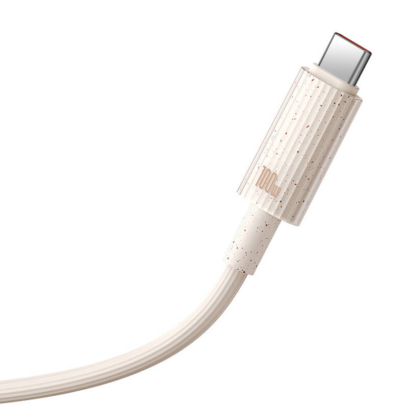 Fast Charging cable Baseus USB to USB-C Habitat Series 1m 100W (pink)