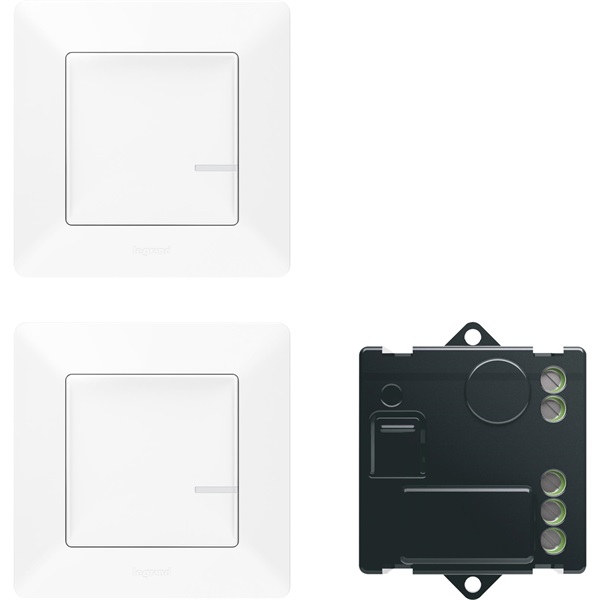 Legrand 752150 Valena Life Netatmo fehér Párosított szett: 2 vezeték nélküli kapcsoló + mikromodul Legrand 752150 Valena Life Netatmo fehér Párosított szett: 2 vezeték nélküli kapcsoló + mikromodul