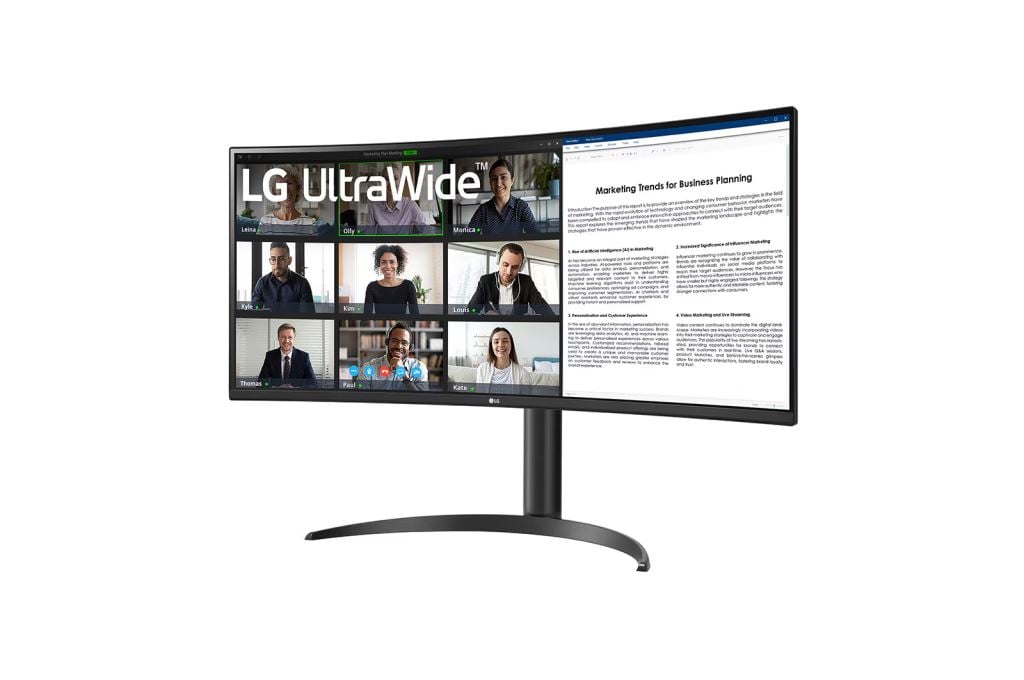 LG 34WR55QC-B 34" ívelt LCD monitor