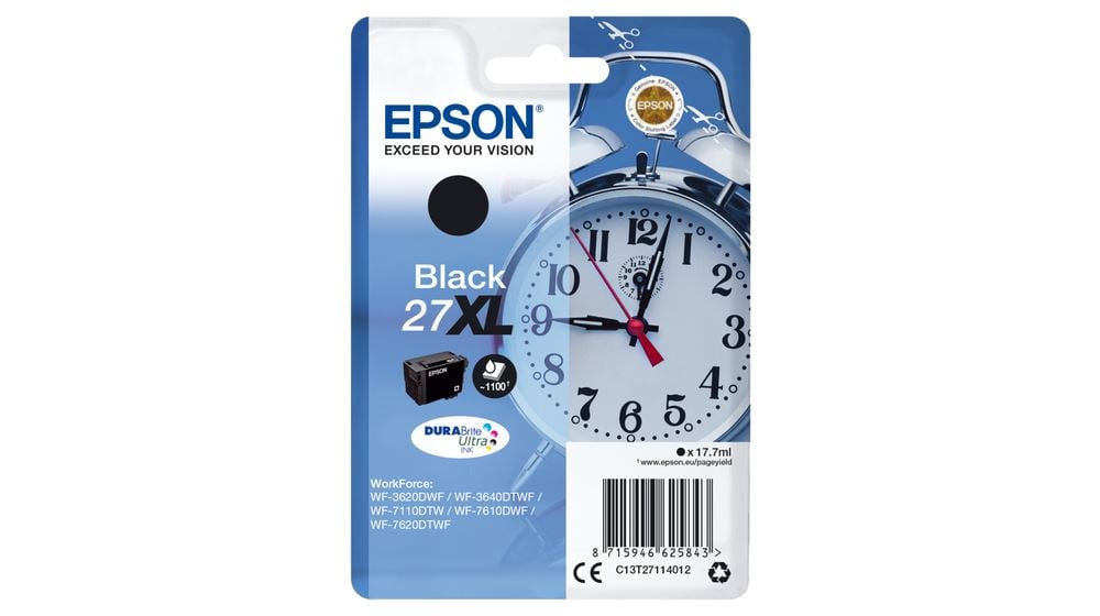 Epson 27XL DURABrite Ultra tintapatron fekete (C13T27114012) Epson 27XL DURABrite Ultra tintapatron fekete (C13T27114012)