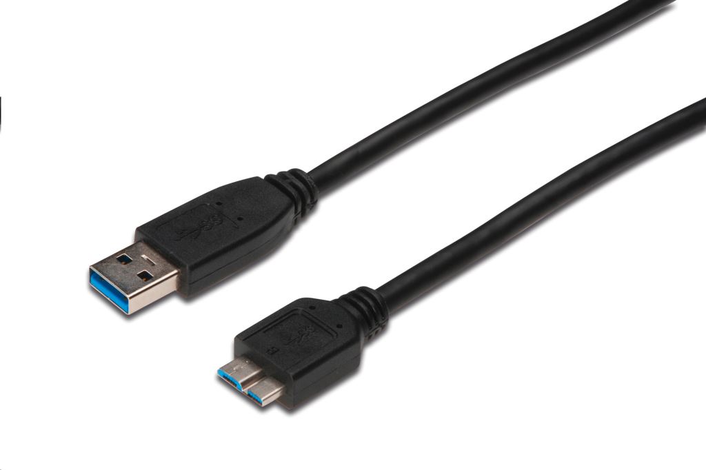 Assmann USB A -> Micro USB B összekötő kábel 0.25m (AK-300117-003-S) Assmann USB A -> Micro USB B összekötő kábel 0.25m (AK-300117-003-S)