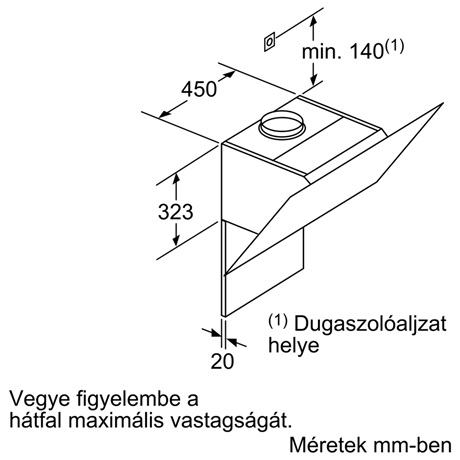 Bosch DWK98PR60 PÁRAELSZÍVÓ DÖNTÖTT