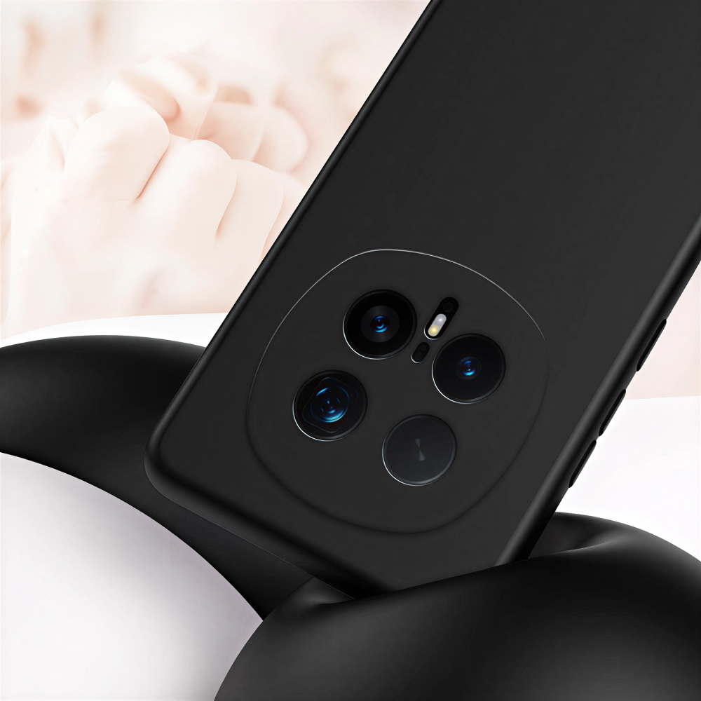 Honor Magic 8 Pro 5G prémium szilikon tok, Fekete