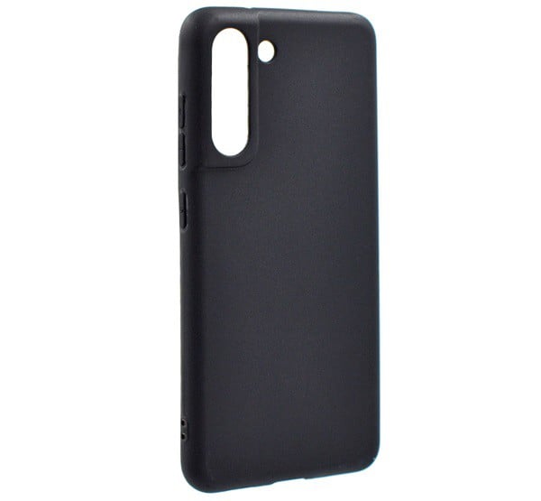 Szilikon telefonvédő (matt) FEKETE [Samsung Galaxy S21 FE (SM-G990)]