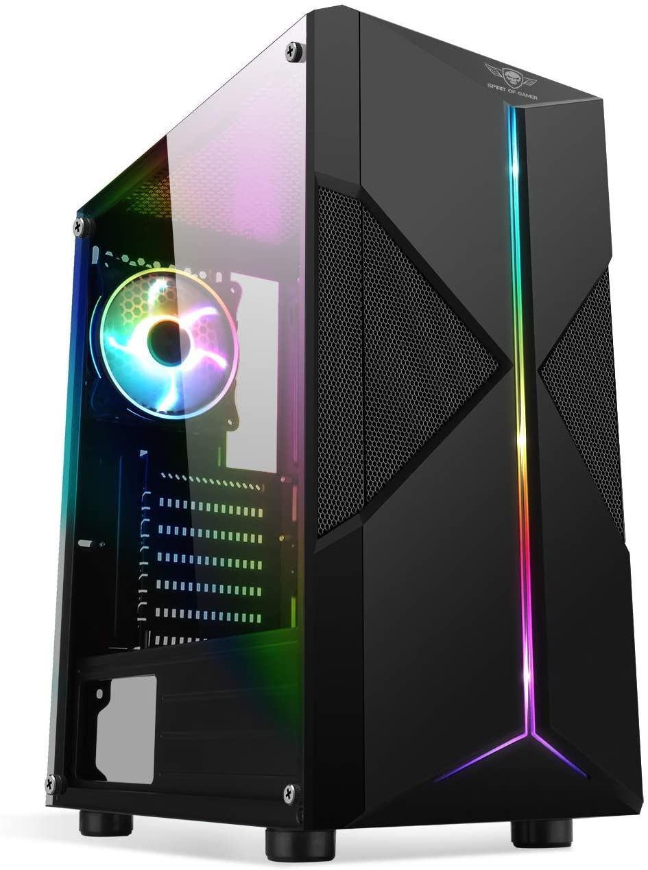 Spirit Of Gamer Clone 3 RGB táp nélküli ablakos ház fekete (8001RA) Spirit Of Gamer Clone 3 RGB táp nélküli ablakos ház fekete (8001RA)