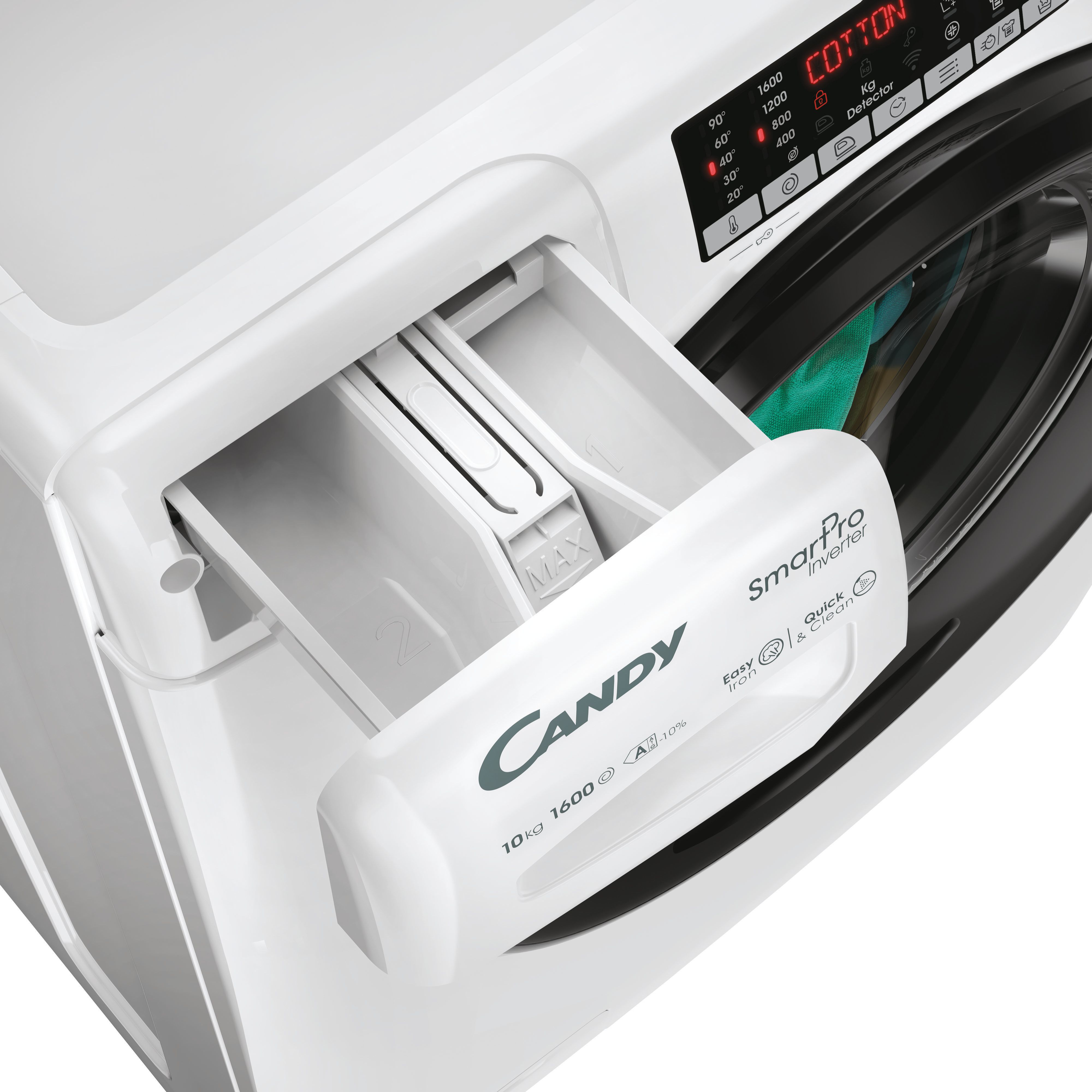 Candy CSO6106TWMB6/1-S Elöltöltős mosógép - 10 kg, 1600 ford./perc, A Energiaosztály, Gőz technológia, Smart Pro Inverter 