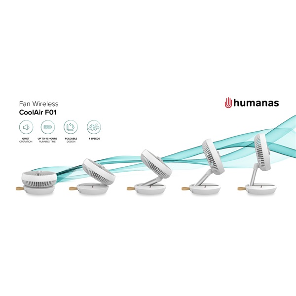 HUMANAS CoolAir F01 vezeték nélküli ventilátor 