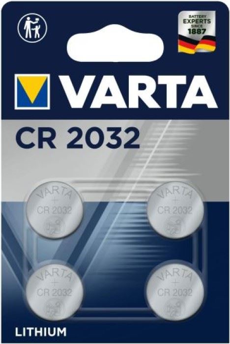 Varta CR2032 lítium gombelem 4db/bliszter (6032101404) Varta CR2032 lítium gombelem 4db/bliszter (6032101404)
