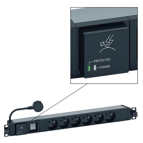 Legrand elosztó (PDU) 19", 1U 6 aljzat 3 méter (646831) Legrand elosztó (PDU) 19", 1U 6 aljzat 3 méter (646831)