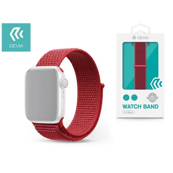Devia ST326271 Apple Watch sport óraszíj piros