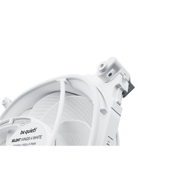 Be Quiet! Cooler 12cm  SILENT WINGS 4 White 120mm PWM high-speed  2500rpm 31,2dB Fehér 