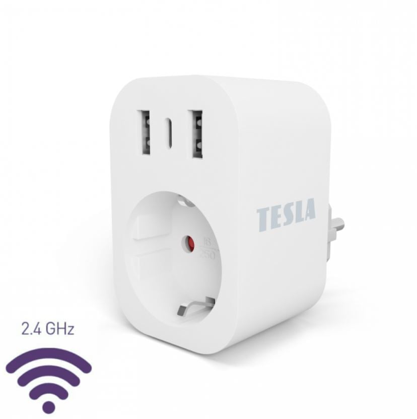 Tesla Smart konnektor 2xUSB-A - USB-C kimenettel (TSL-SPL-SP300-3USB) Tesla Smart konnektor 2xUSB-A - USB-C kimenettel (TSL-SPL-SP300-3USB)
